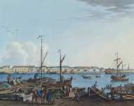 Paterssen Benjamin View of the English Embankment and Galerny Gallery Dvor from Vasilyevsky Island 3rd section  - Hermitage